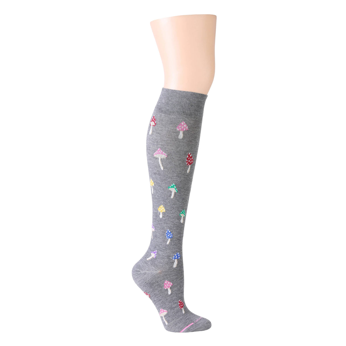 Dr. Motion/COLORFUL SHROOMS | KNEE-HIGH COMPRESSION SOCKS FOR WOMEN