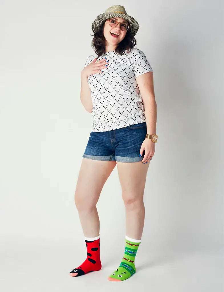 Pals/Ladybug & Caterpillar Fun Mismatched Socks for Adults