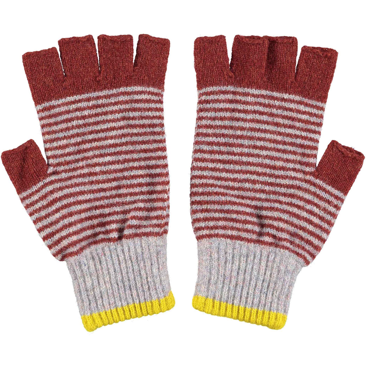 Catherine Tough Men&#39;s Lambswool Gloves: - peach block