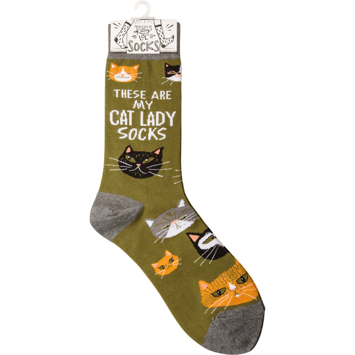 Primitives By Kathy/These Are My Cat Lady Socks