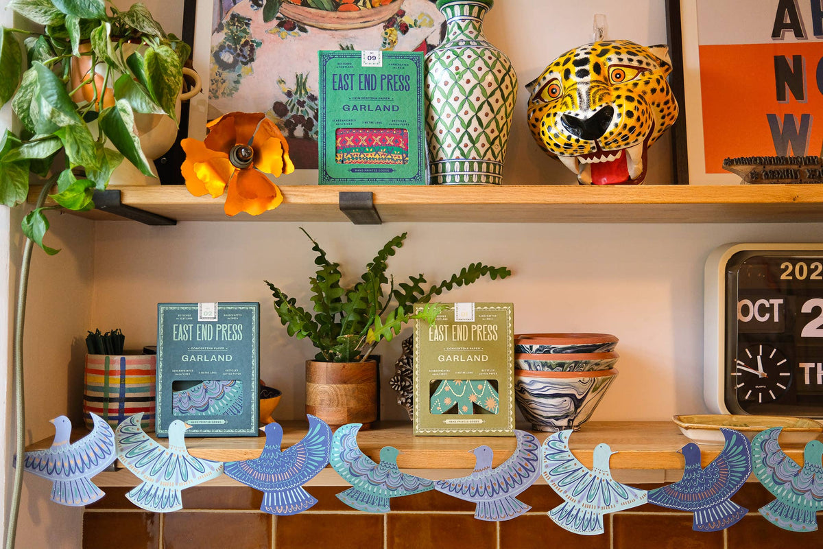 East End Press/Peace Doves Concertina Garland
