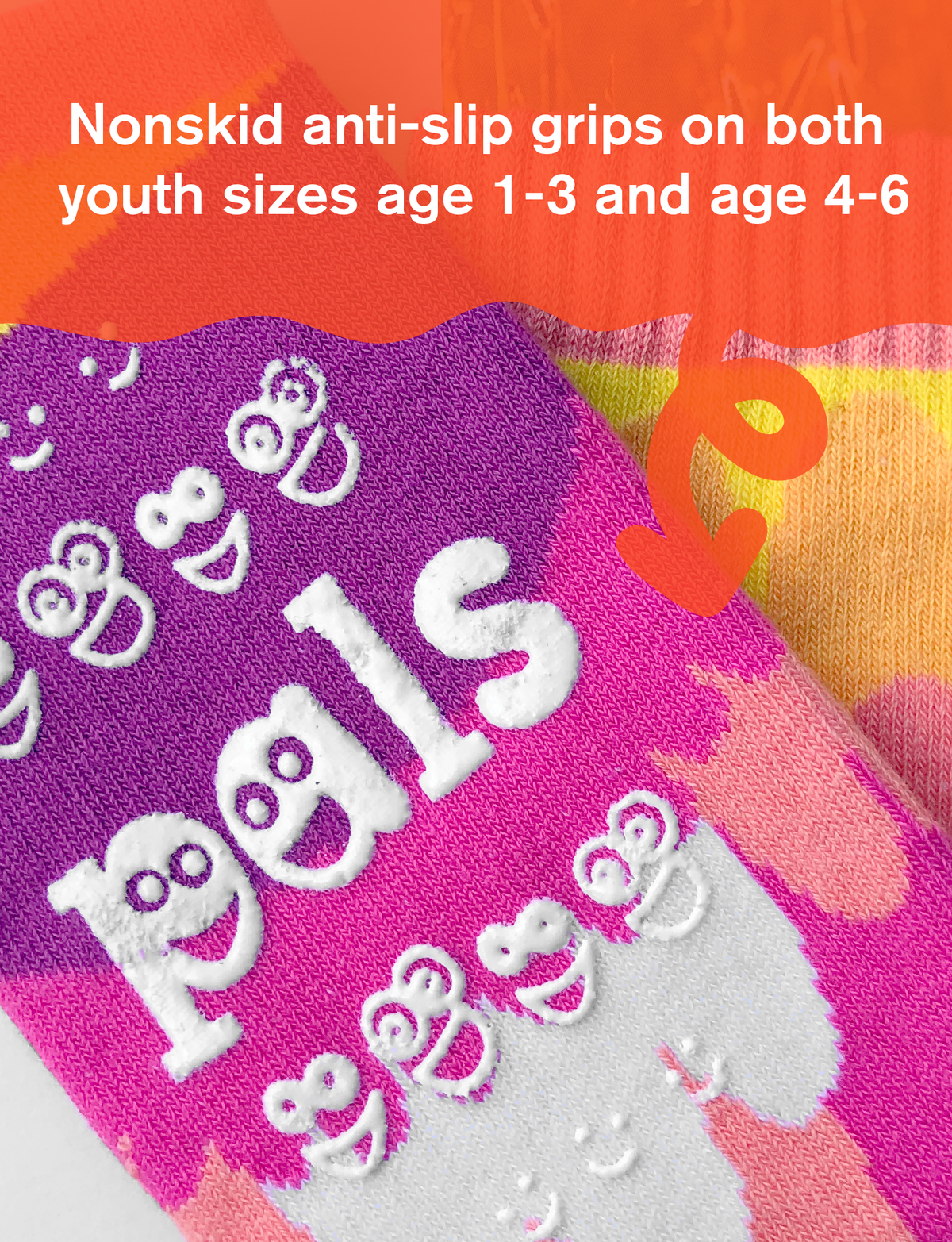 Pals/Owl & Mouse Mismatched Animals Non-Slip Socks for Kids