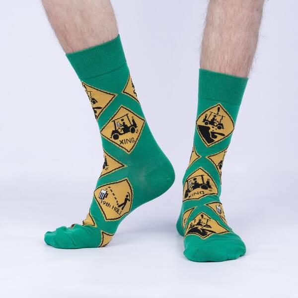 Sock it to Me/Men&#39;s Crew Sock: Golf Xing