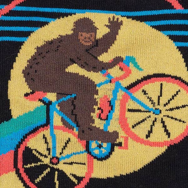 Sock it to Me/Men&#39;s Crew Sock: Bike-squatch