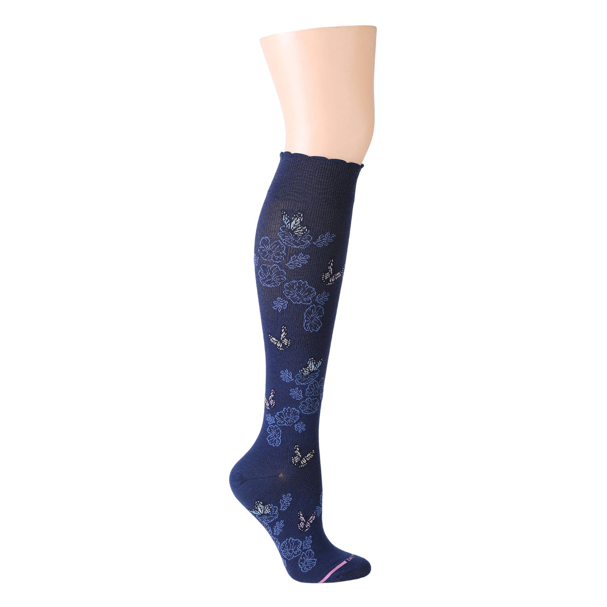 Dr. Motion/WHIMSICAL BUTTERFLIES | KNEE-HIGH COMPRESSION SOCKS WOMEN