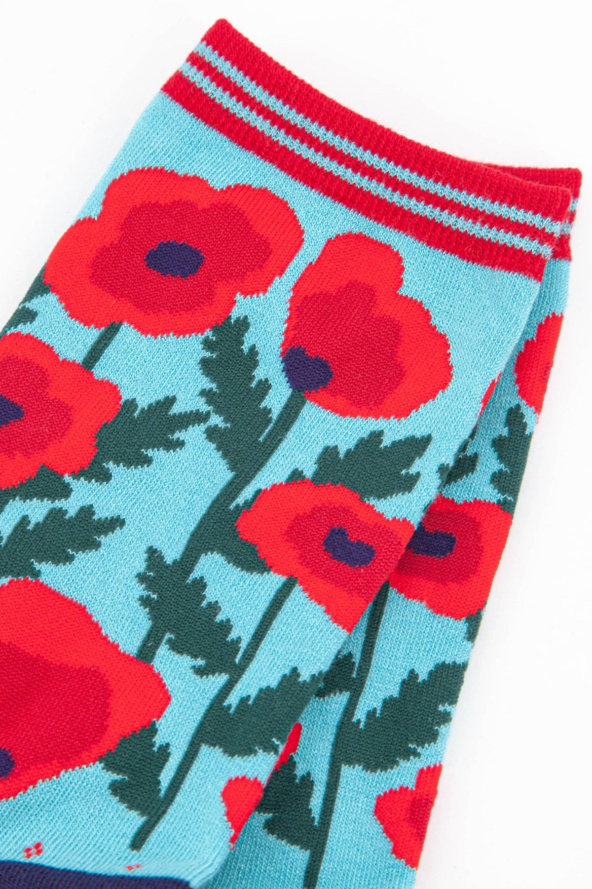 Sock Talk/Women&#39;s Poppy Print Bamboo Socks