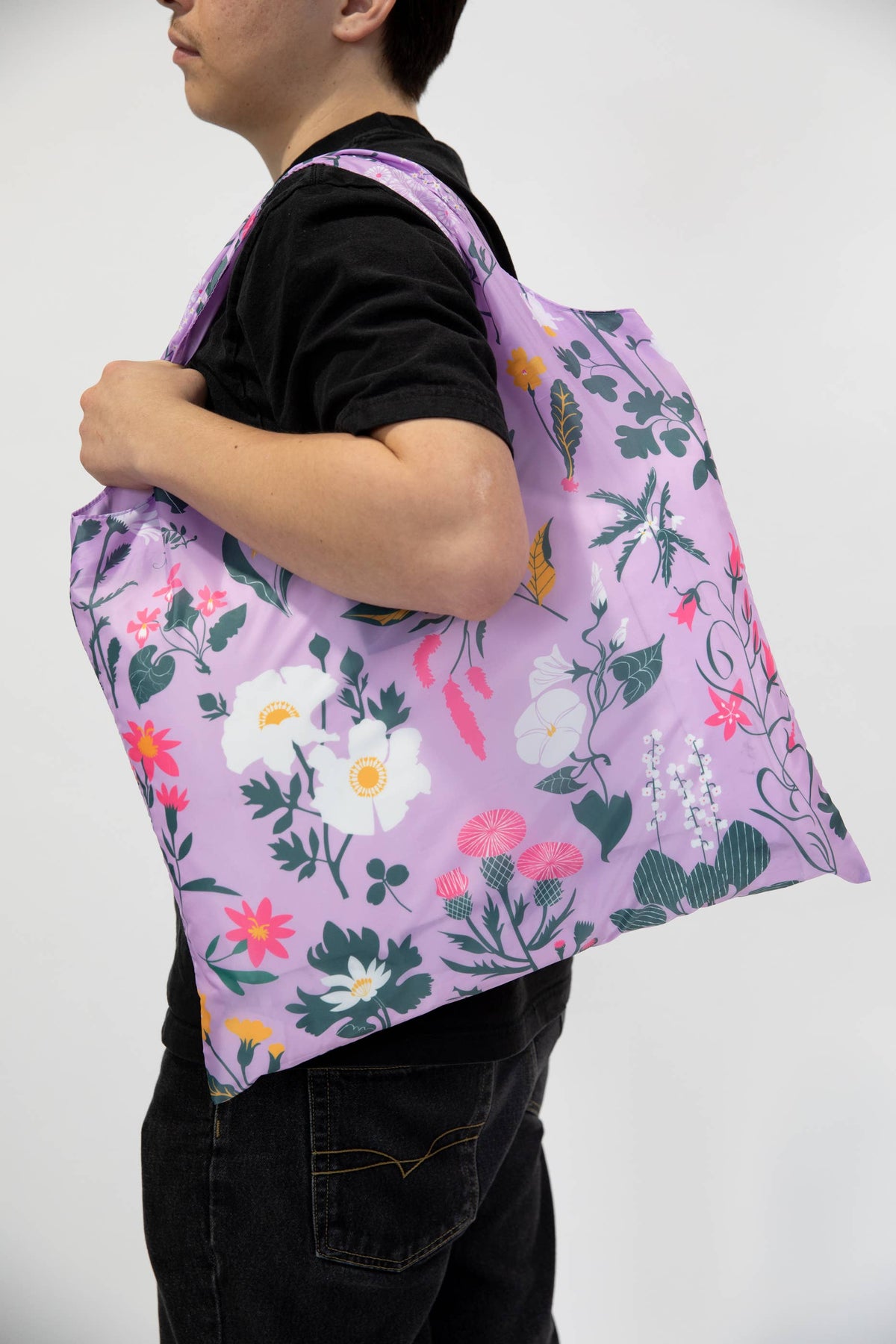 Yellow Owl Workshop Floral Art Sack by Banquet Workshop - Reusable Tote Bag