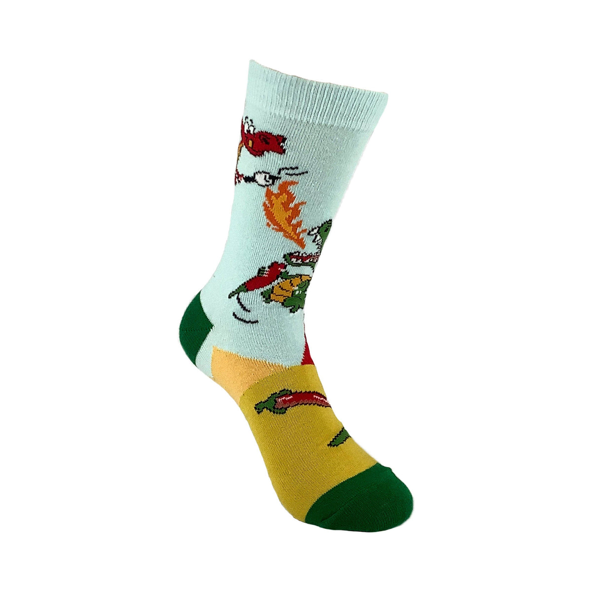 Sock Panda - Dragon Pepper and Marshmallow Party Socks (Adult Small)
