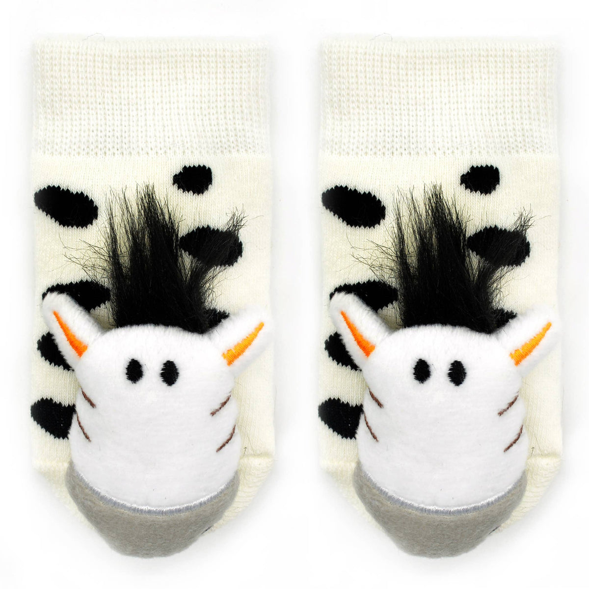 Liventi/Playful Zebra Boogie Toes Rattle Socks