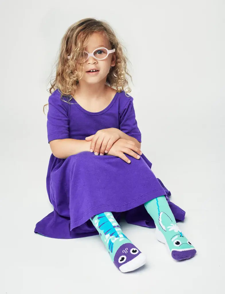 Dolphin & Fish Mismatched Non-Slip Kids Socks