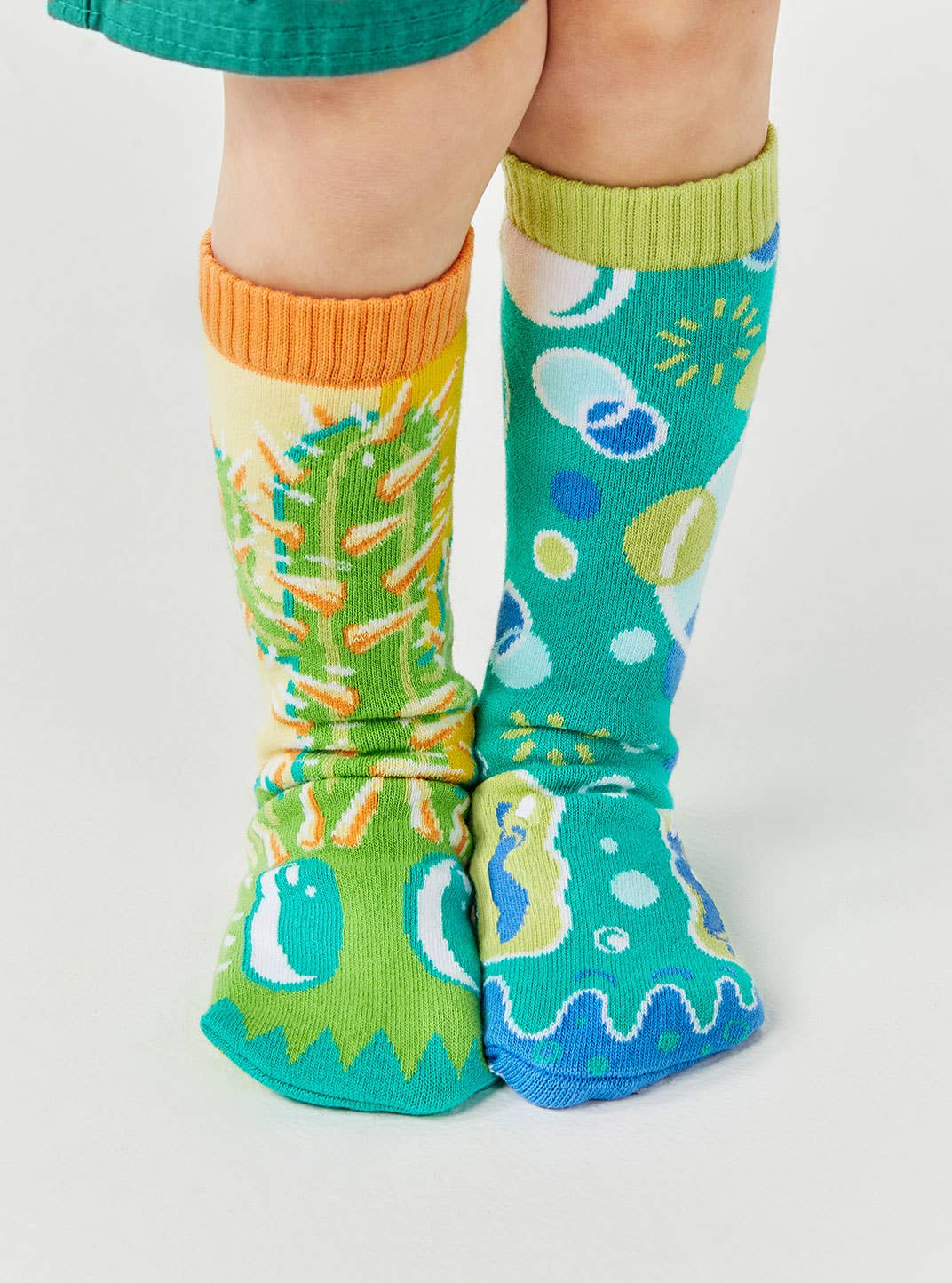 Pals/Pokey & Poppy - Mismatched Cactus Bubble Non-Slip Kids Socks