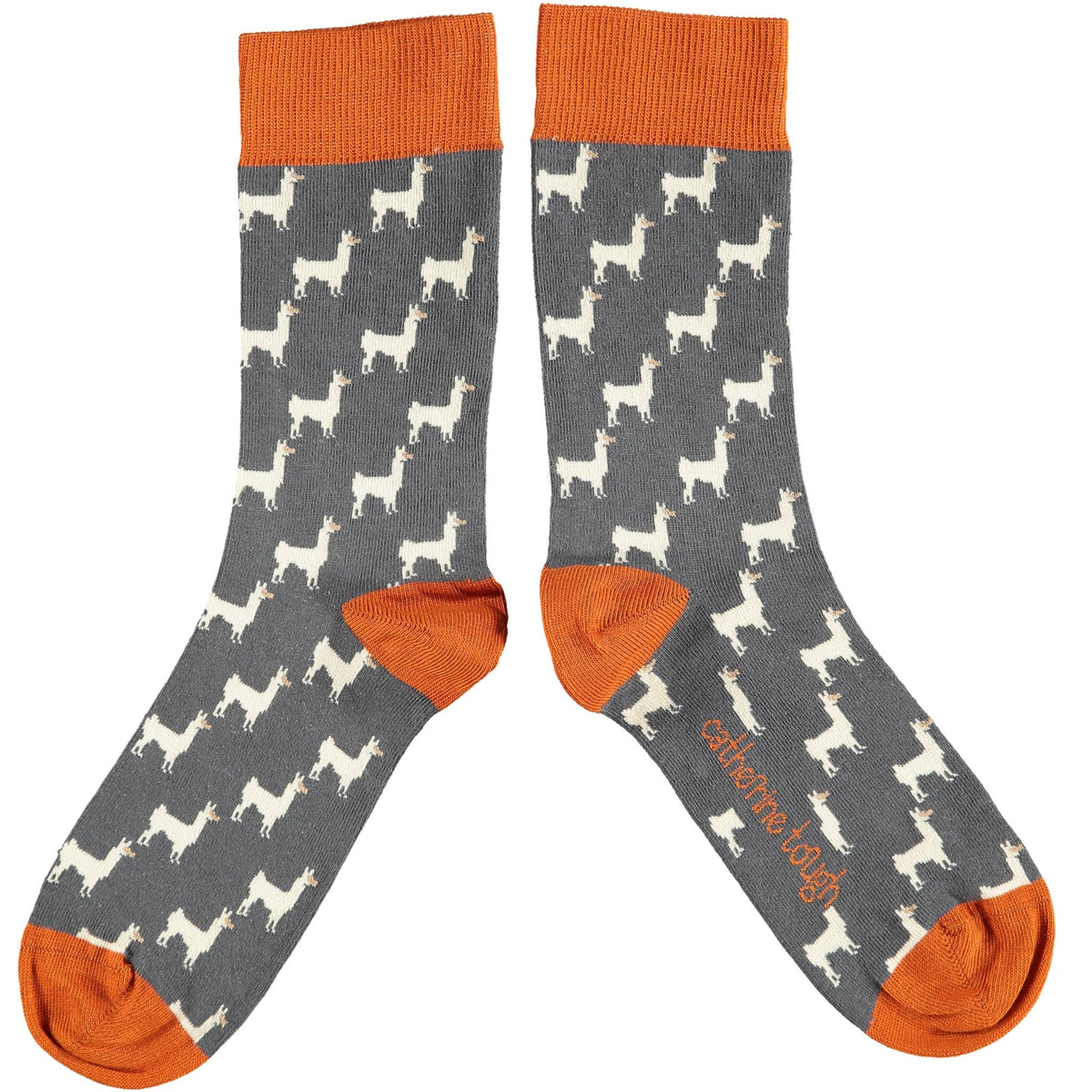 Catherine Tough Women&#39;s Organic Cotton Crew Sock: Turtle - smoky blue