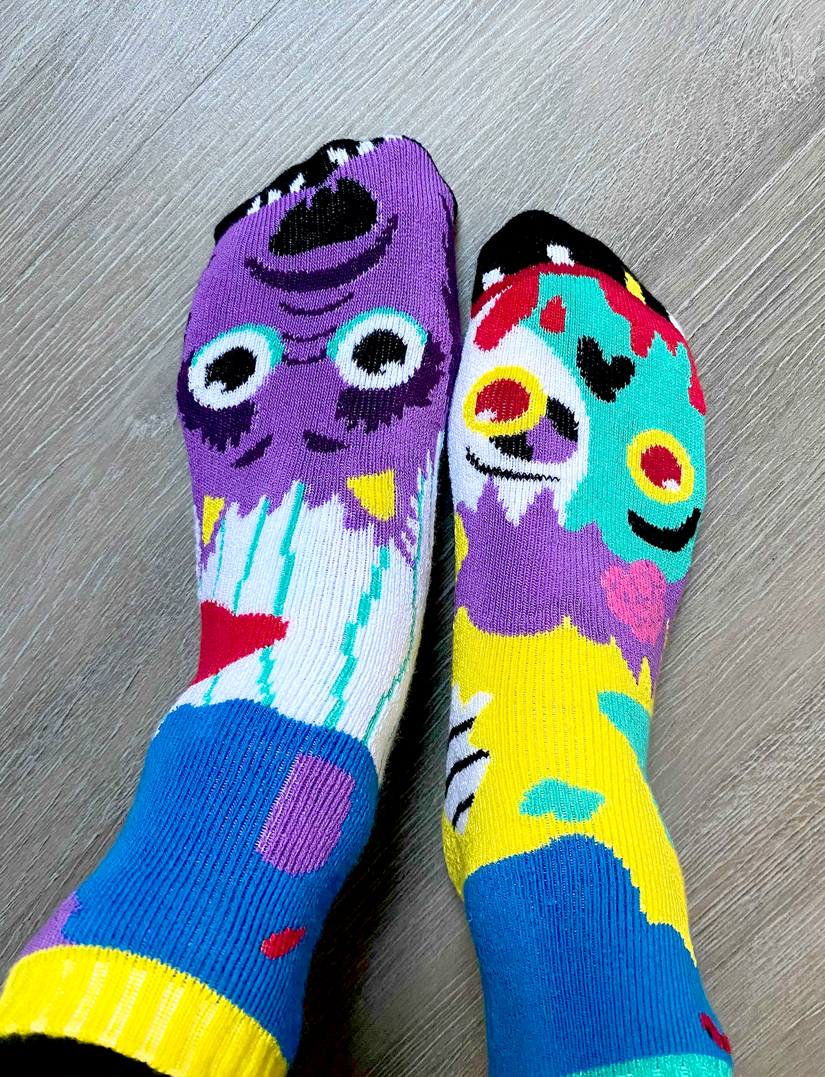 Pals/Zombie & Werewolf Fun Halloween Socks for Adults