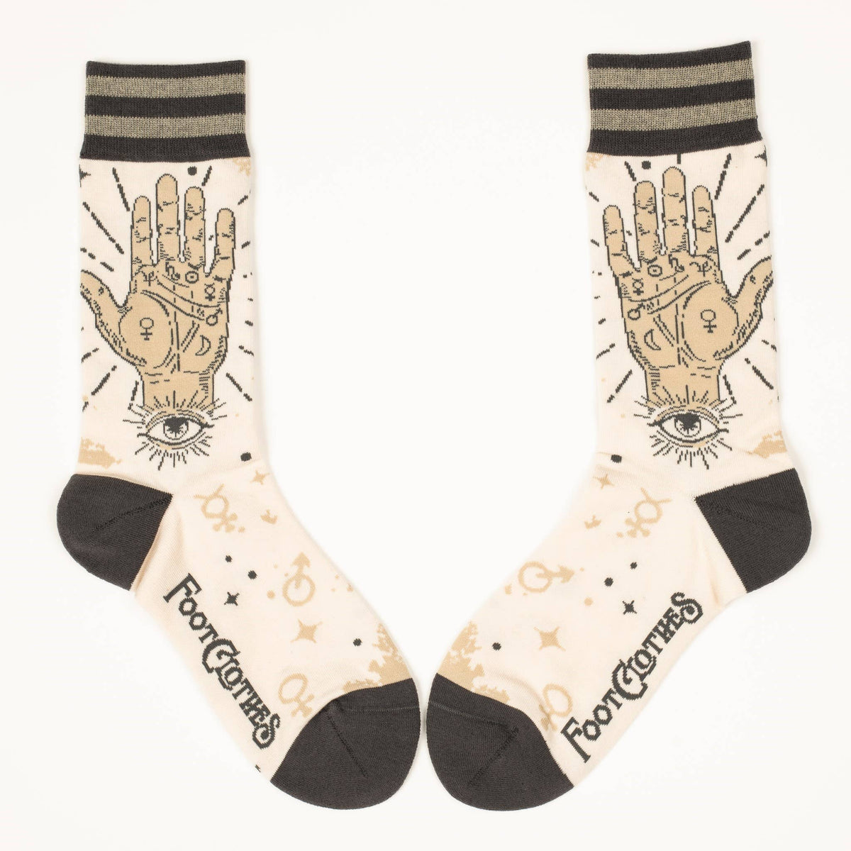 Foot Clothes/Palmistry Crew Socks