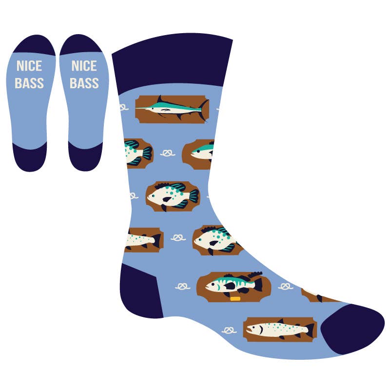 Sock it to Me/Men's Crew Sock: Nice Bass