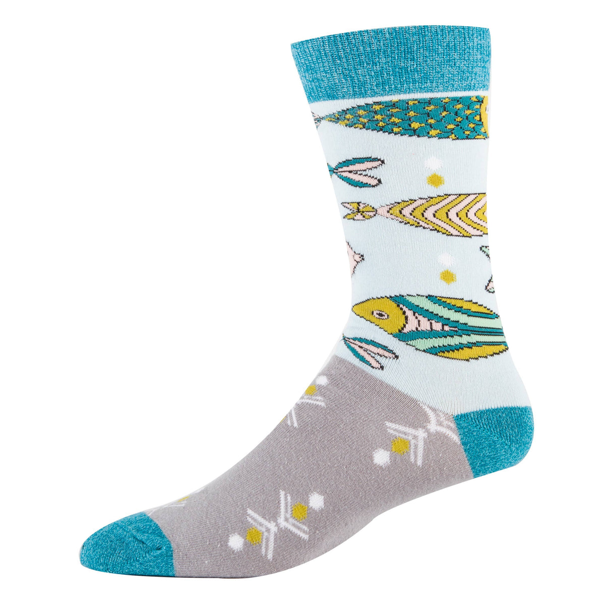 Oooh Yeah!/School of Fish | Men&#39;s Premium Cotton Crew Socks