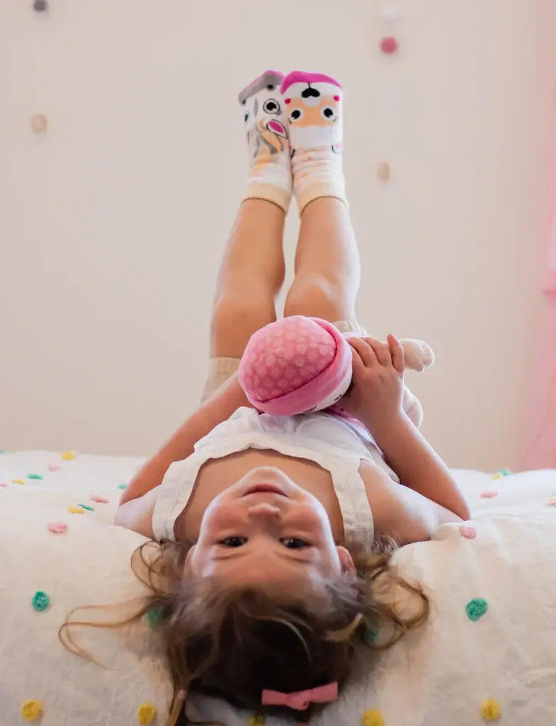 Pals/Horse & Alpaca Mismatched Non-Slip Toddlers Socks