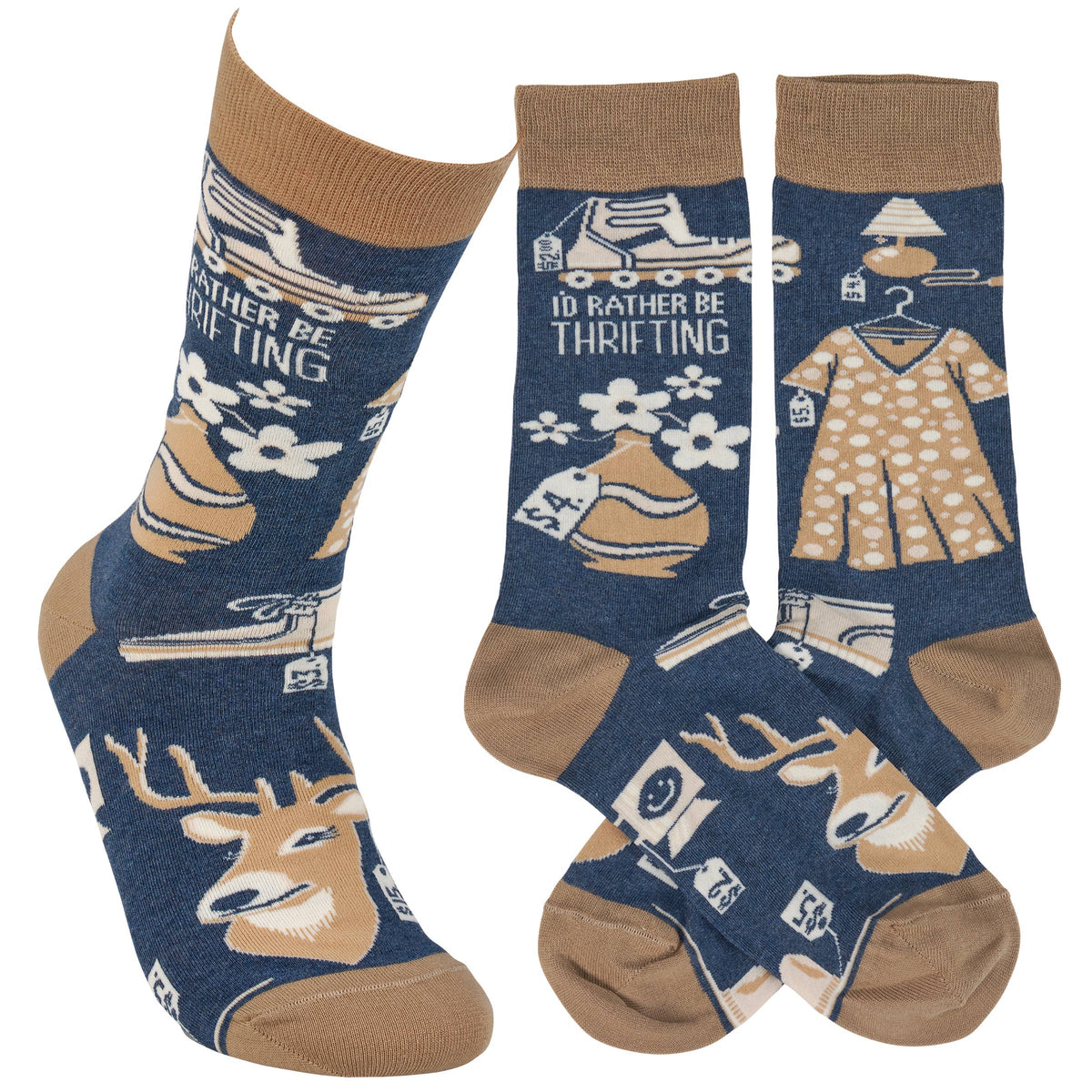 Primitives by Kathy/I'd Rather Be Thrifting Socks