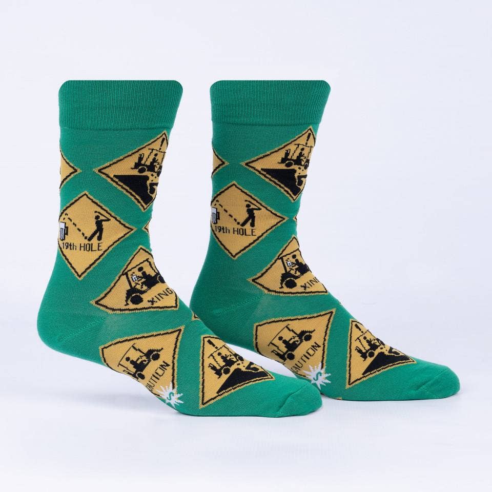Sock it to Me/Men&#39;s Crew Sock: Golf Xing