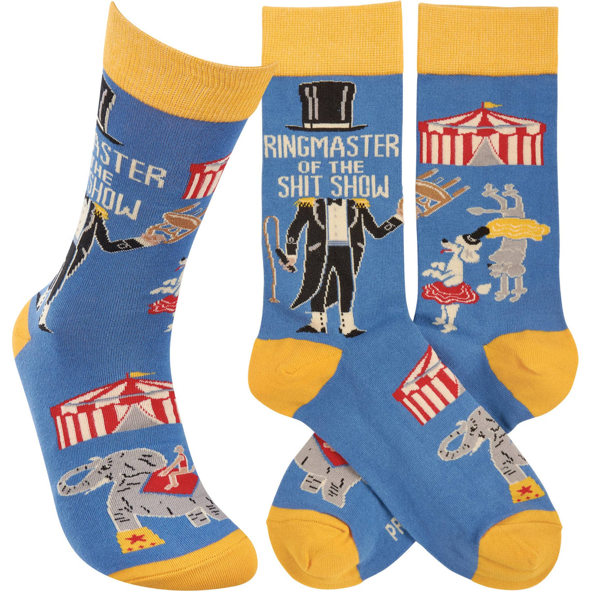 Primitives by Kathy/Ringmaster Of The Shitshow Socks