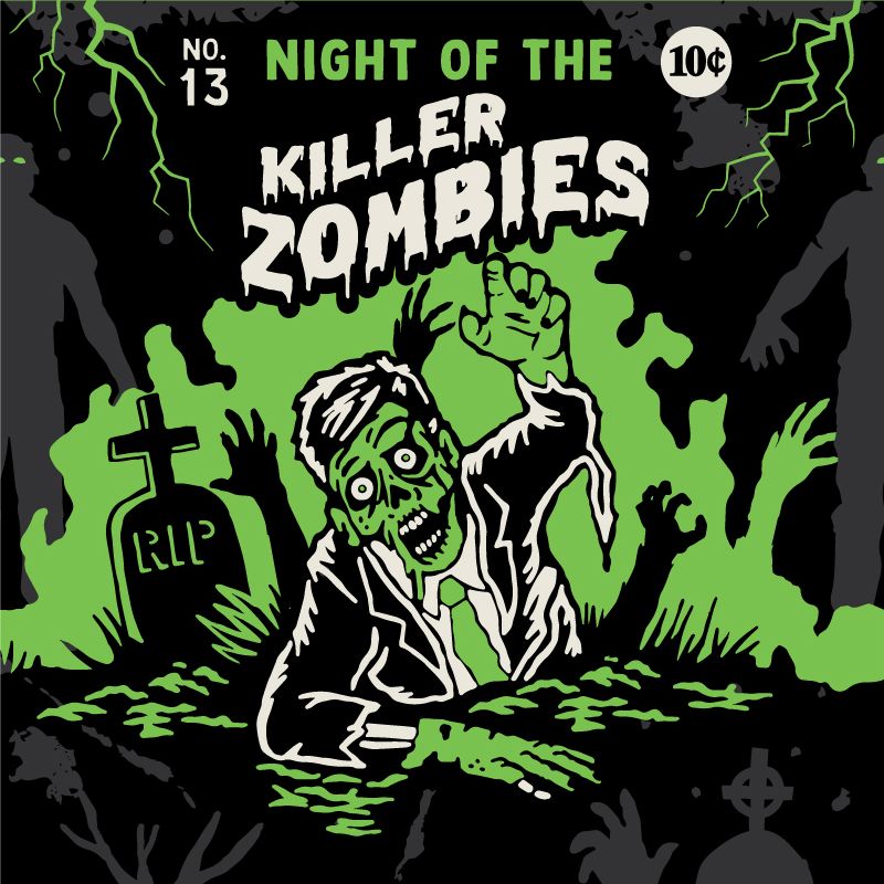 Foot Clothes/Night of the Killer Zombies Crew Socks