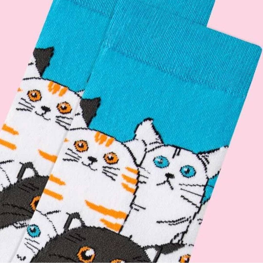 Sock Panda - Cat Socks  (Adult Medium)