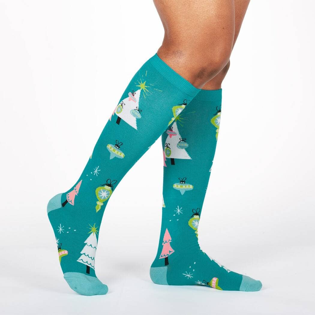 Sock it to Me/Knee High Holiday Sock: Holly Jolly Christmas