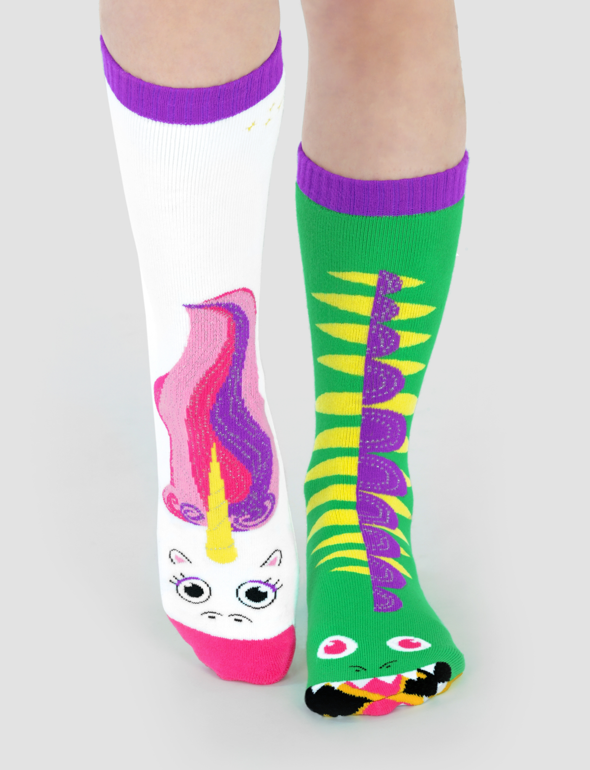 Pals/Dragon & Unicorn Mismatched Adult Socks