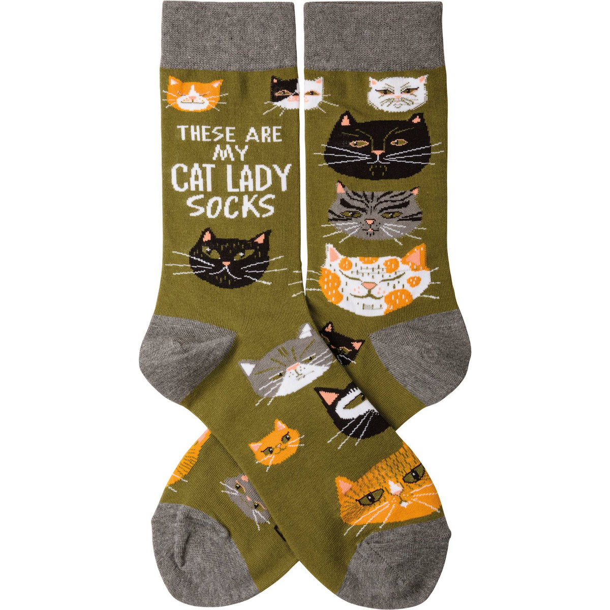 Primitives By Kathy/These Are My Cat Lady Socks