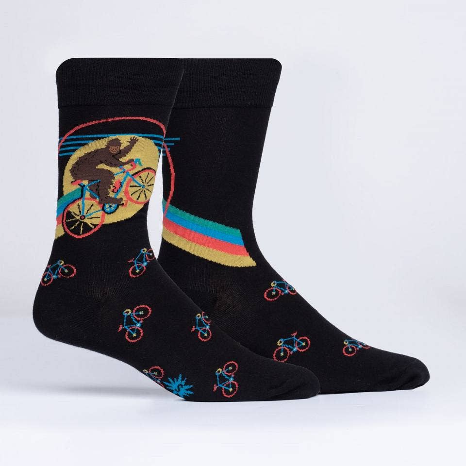 Sock it to Me/Men&#39;s Crew Sock: Bike-squatch