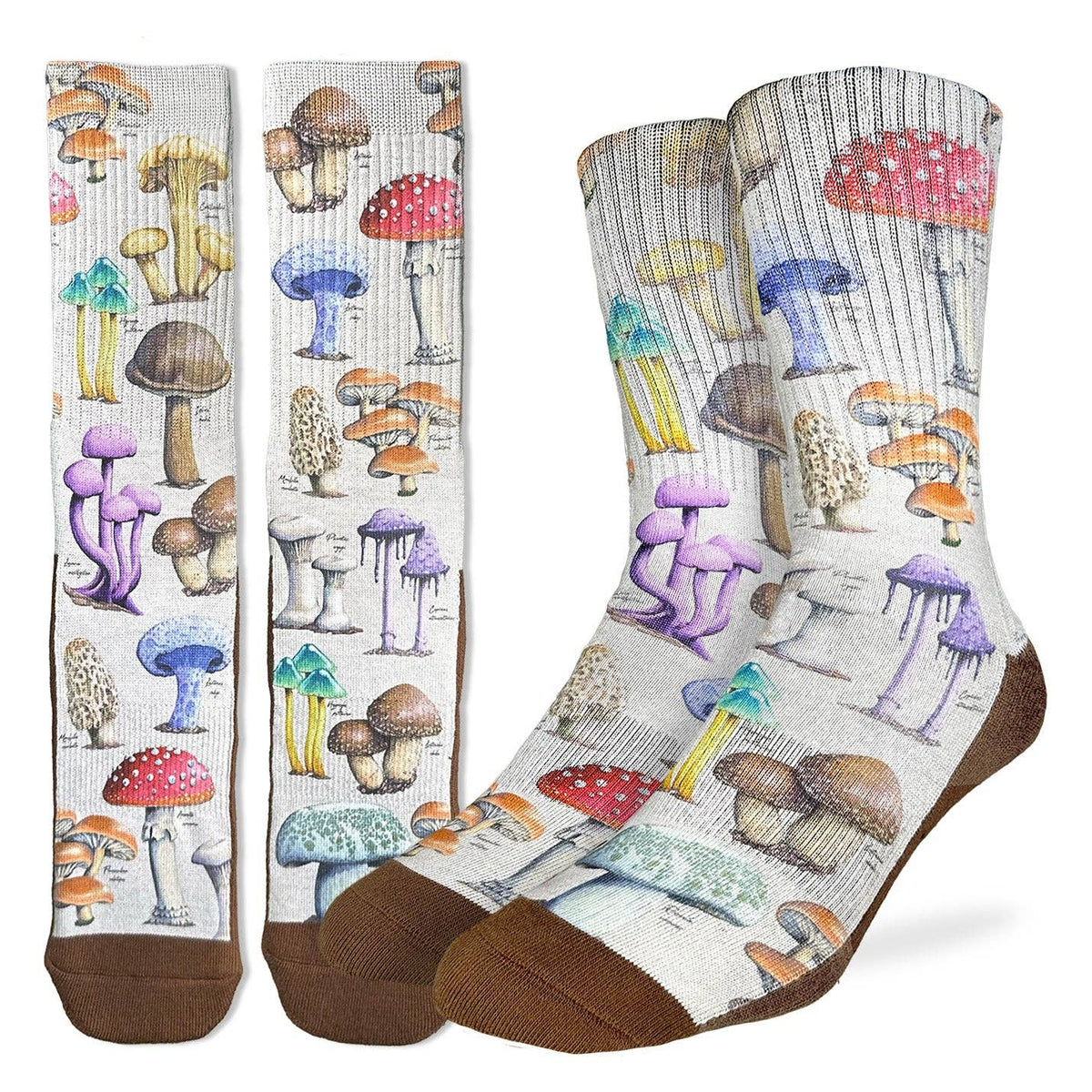 Good Luck Sock Men&#39;s Morphology of Mushrooms Socks