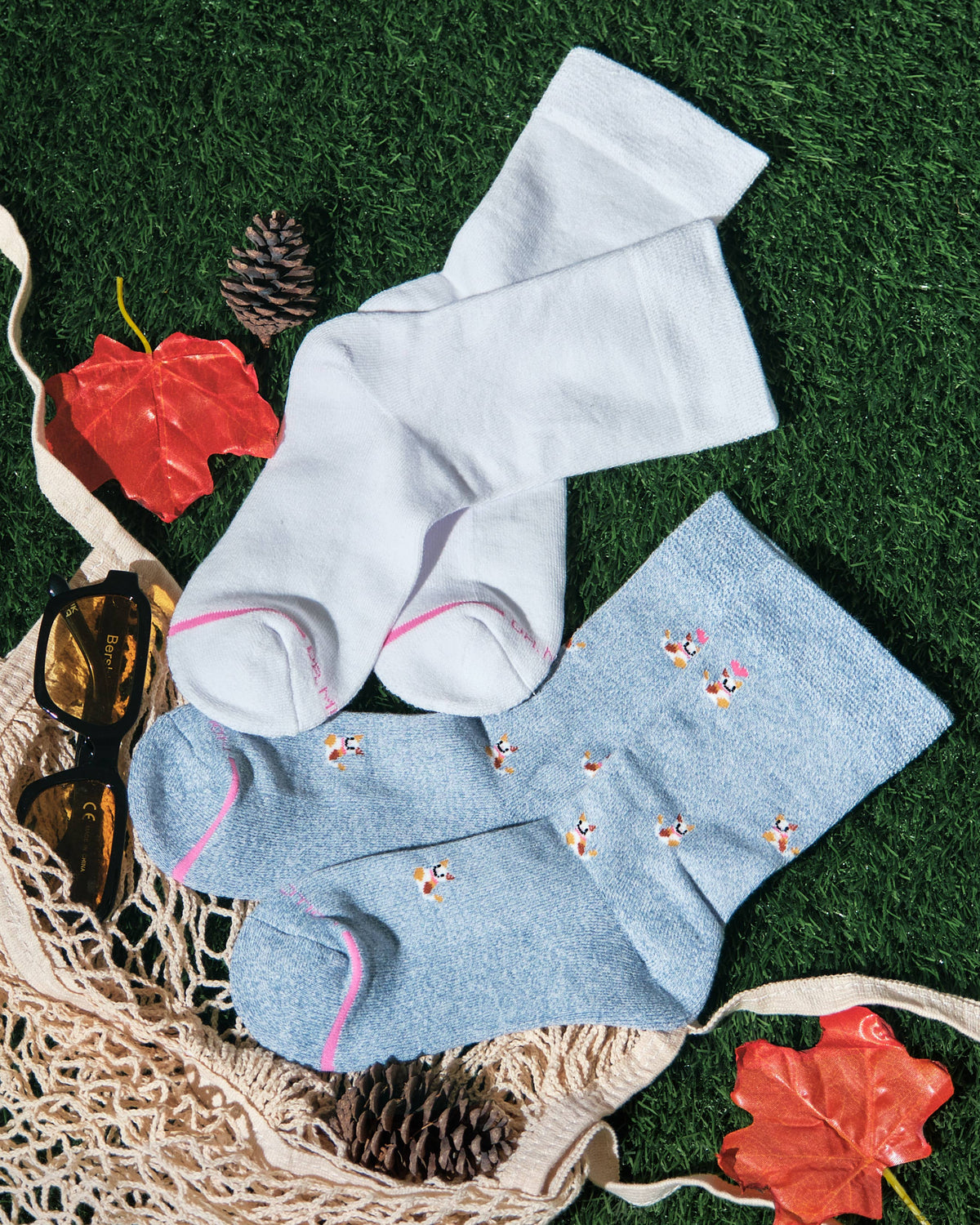 Dr. Motion/Happy Cats | Comfort Top Socks For Women