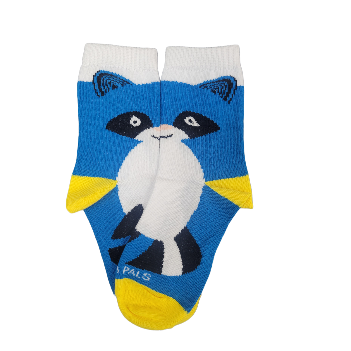 Sock Panda - Blue Raccoon Socks (Ages 3-5)