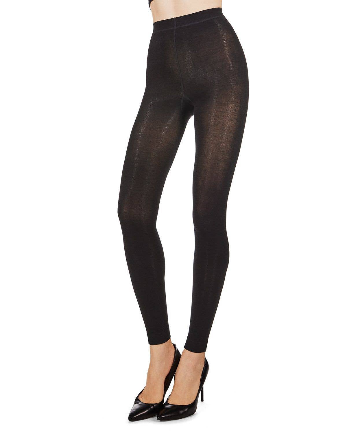 MeMoi Bamboo Blend Flat Knit Footless Tights