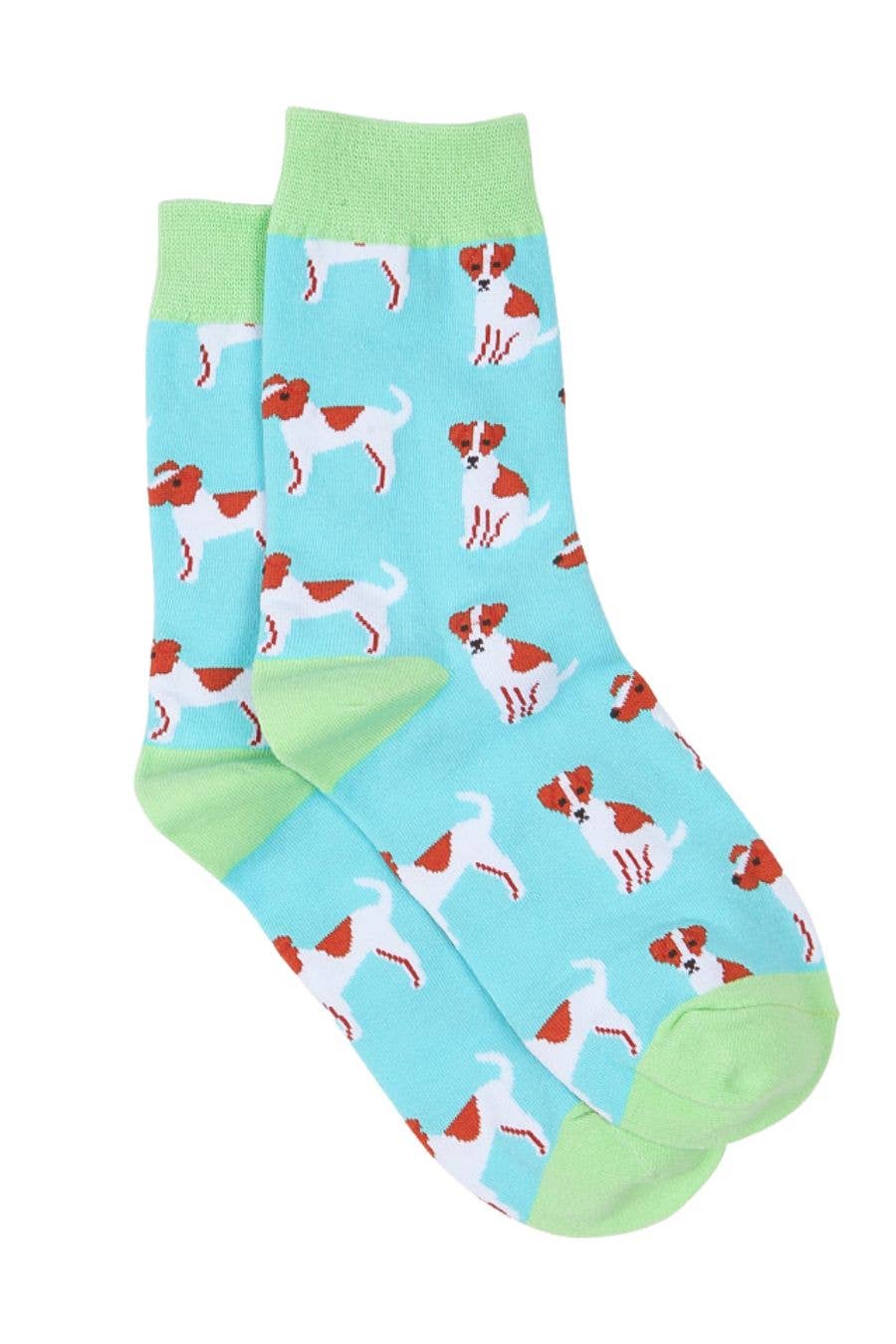 Sock Talk/Mens Bamboo Socks Jack Russell Dog Socks Novelty Dress Socks-SALE