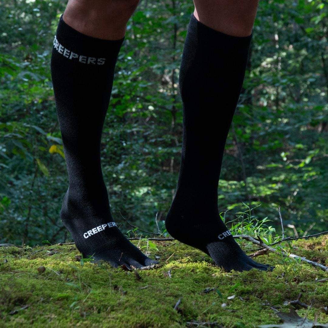 Creepers/Merino Toe Socks | Over the Calf