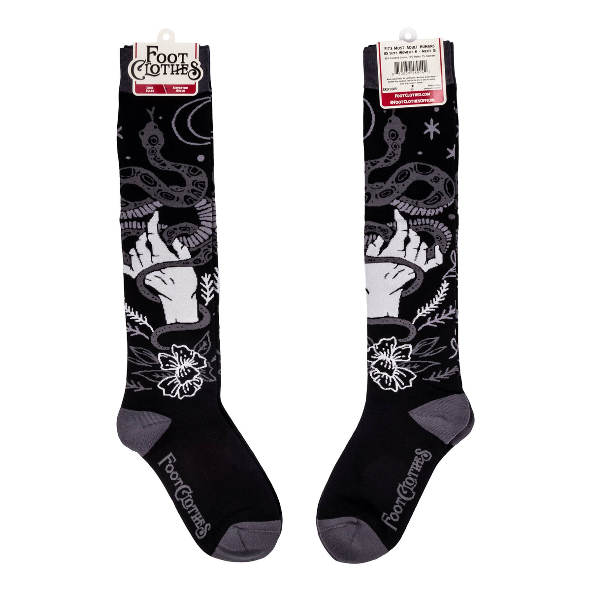 Foot Clothes/Serpentine Witch Knee Highs
