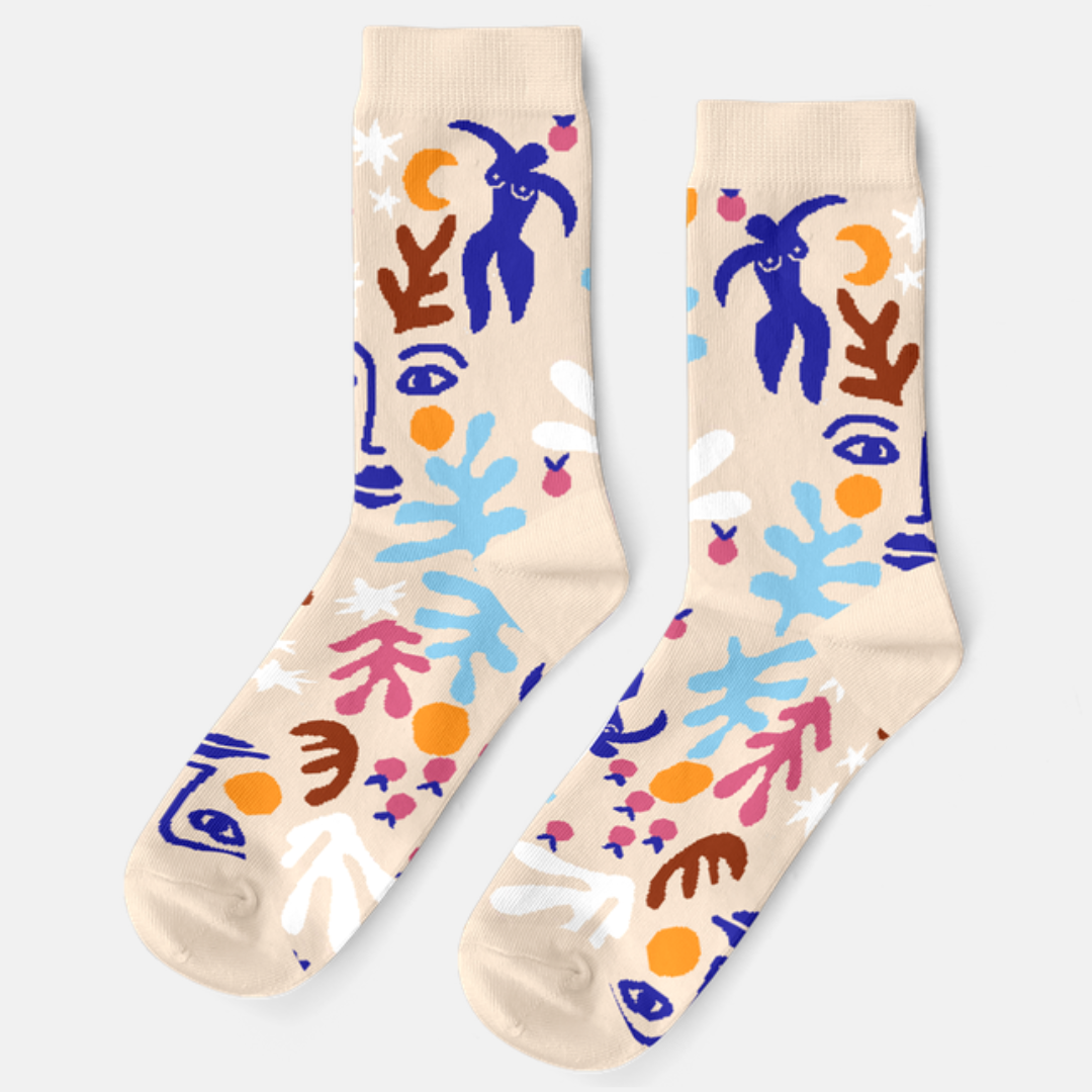 Yellow Owl Workshop/Small Socks - Matisse Art Socks