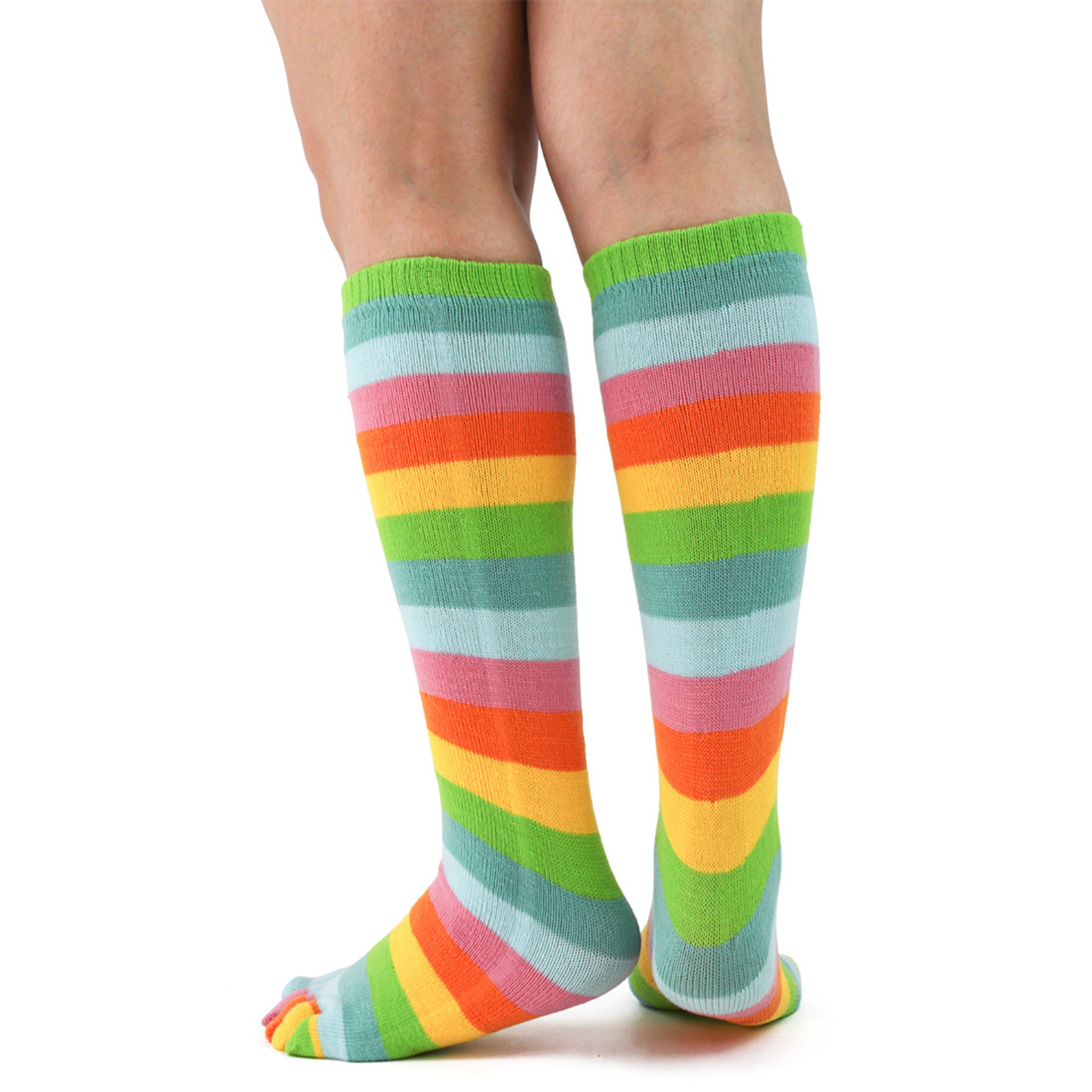 Foot Traffic - Toe Socks, Rainbow