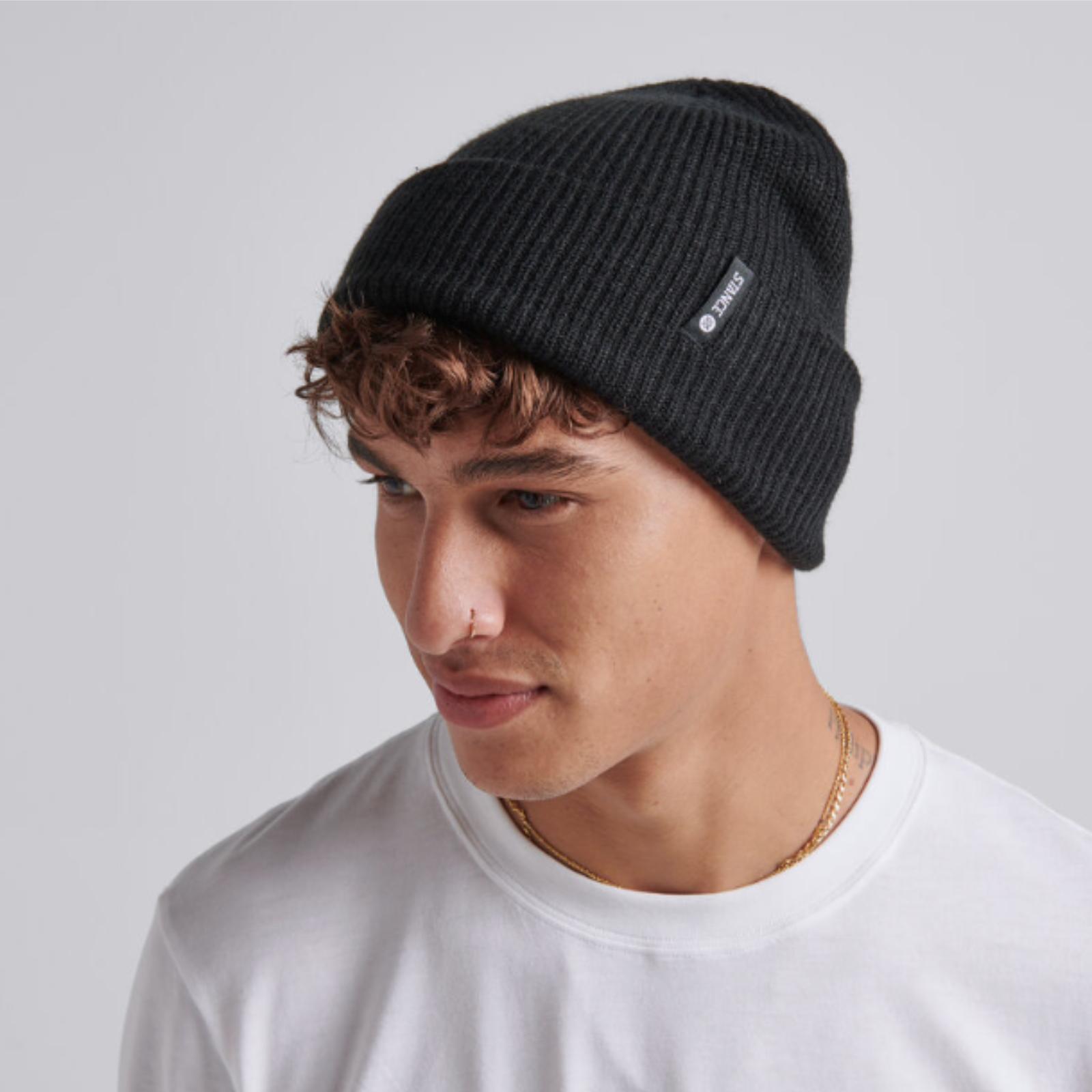Stance Icon 2 Beanie in black worn by model