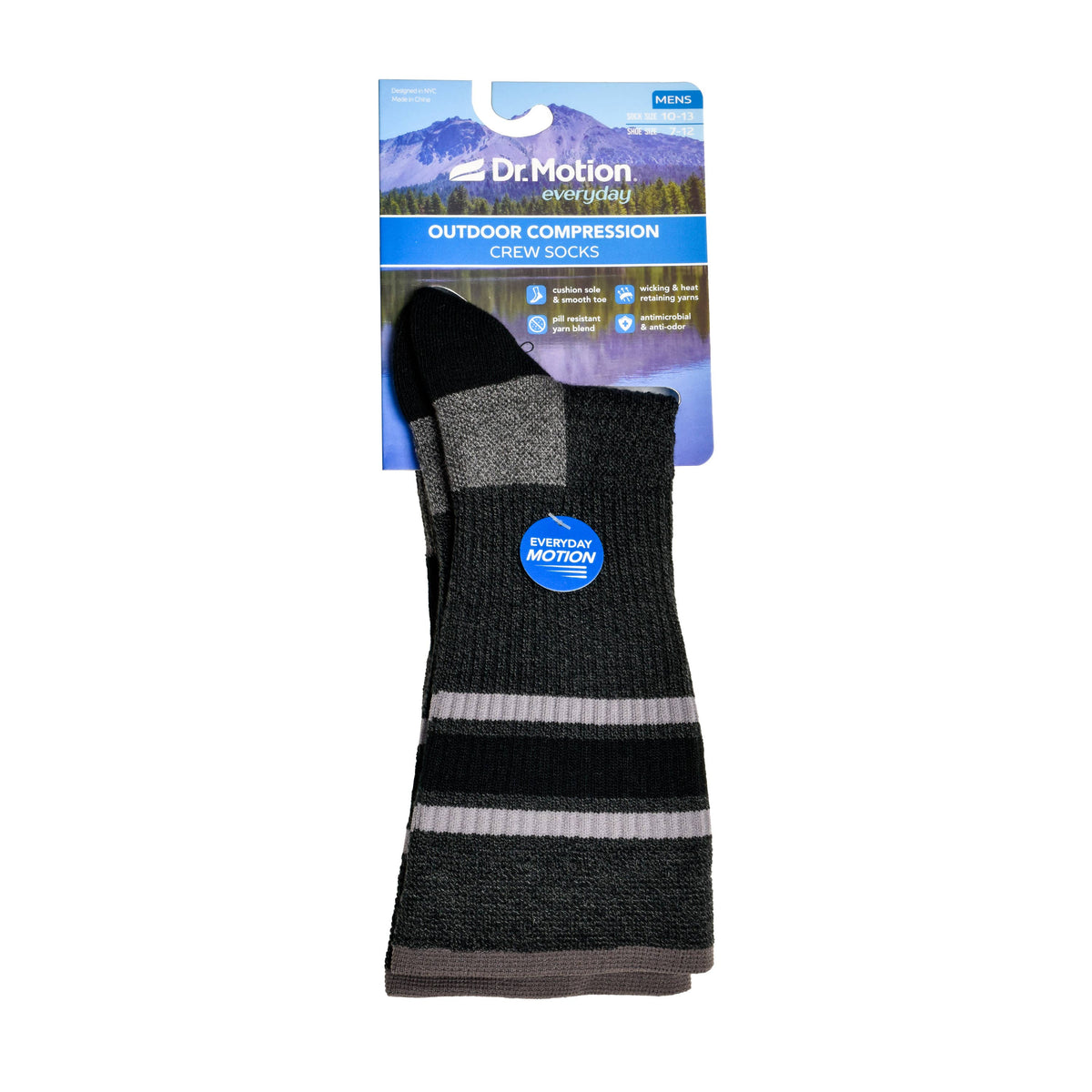 Dr. Motion/Varsity Top Stripe | Compression Outdoor Medium Weight Crew For Men