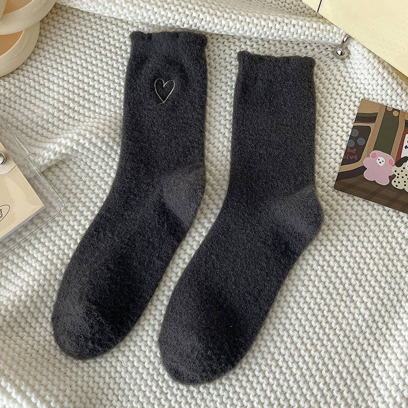 Gohobi/Warm Velvet Heart Socks