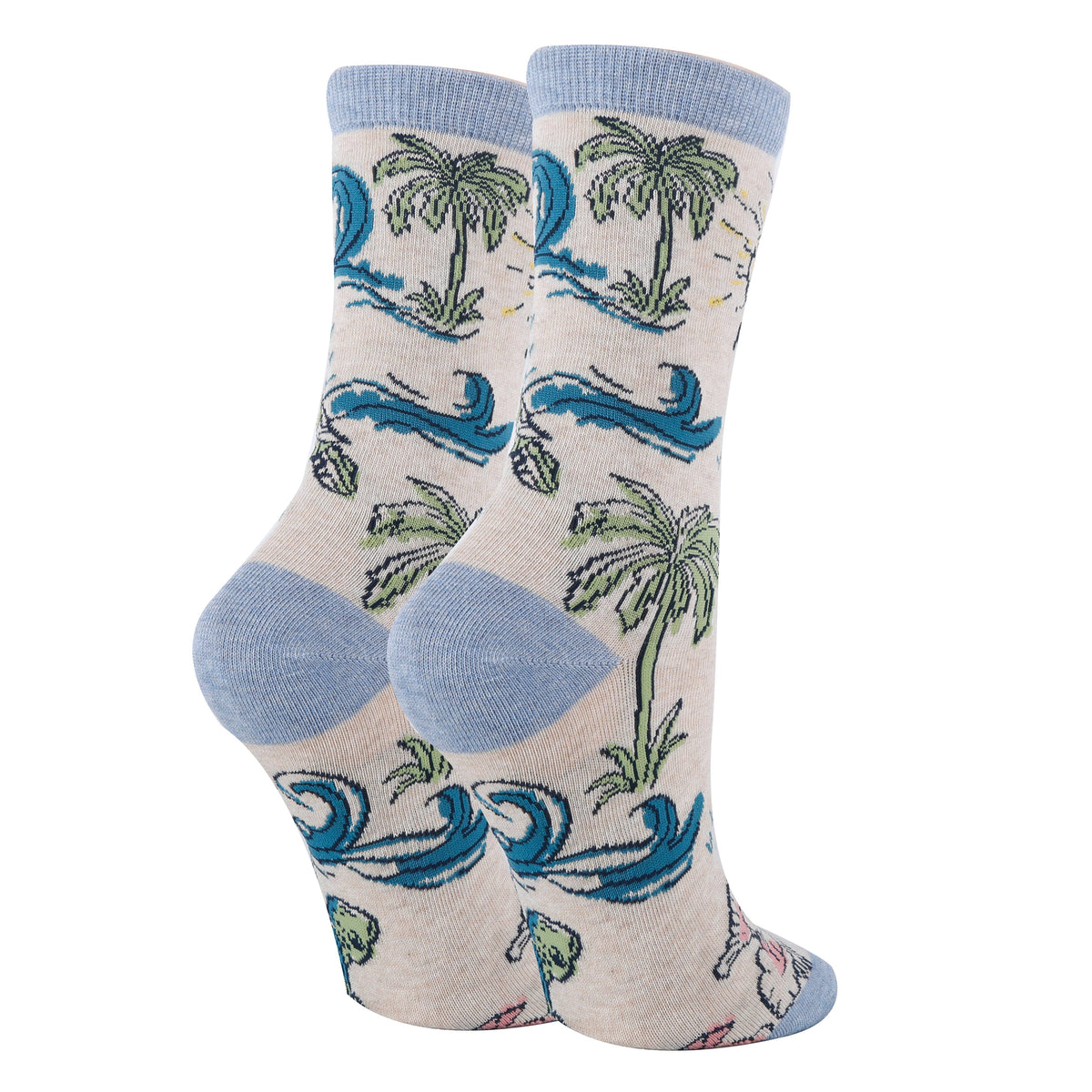 Oooh Yeah/Turtle Breeze | Women's Funny Cotton Crew Socks
