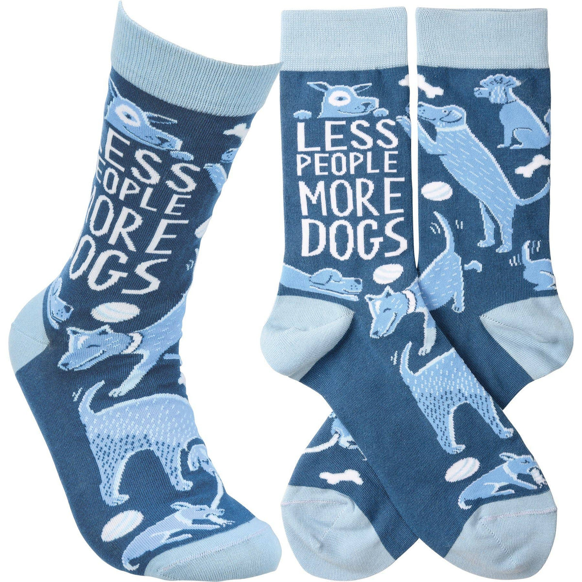 Primitives By Kathy/Less People More Dogs Socks
