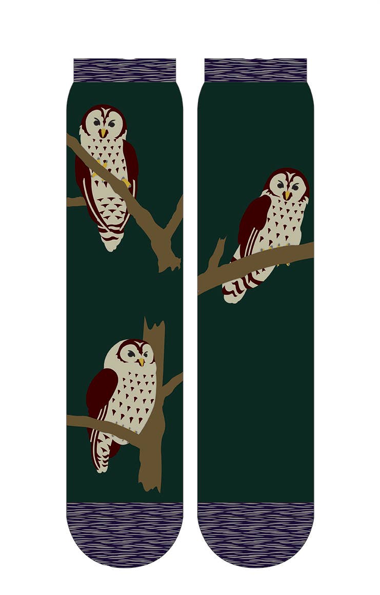 Tabbisocks/Owl Bird Replant Pairs CA/OR/WA/US Forest Donation Socks