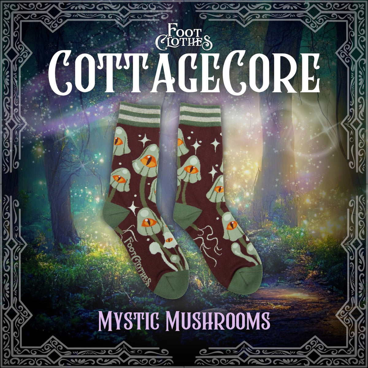 Foot Clothes/Mystic Mushrooms Crew Socks