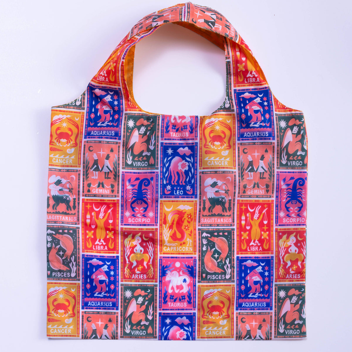 Yellow Owl Workshop Zodiac Art Sack by Steven Fritters - Eco-Friendly Reuse Tote