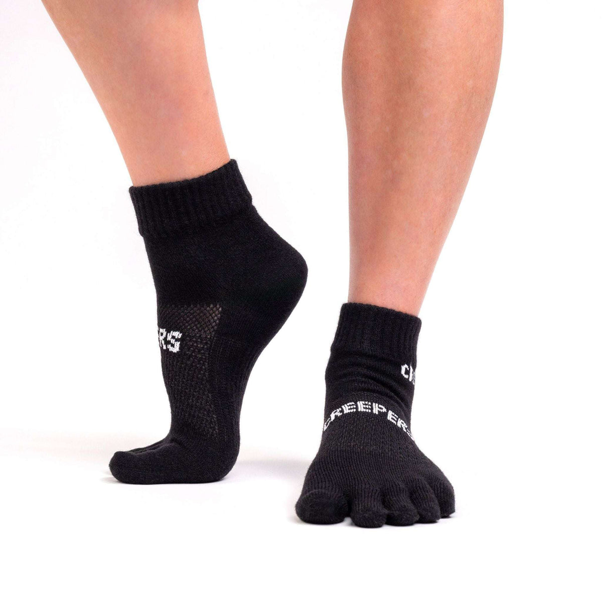 Creepers/Merino Toe Socks, Quarter Crew