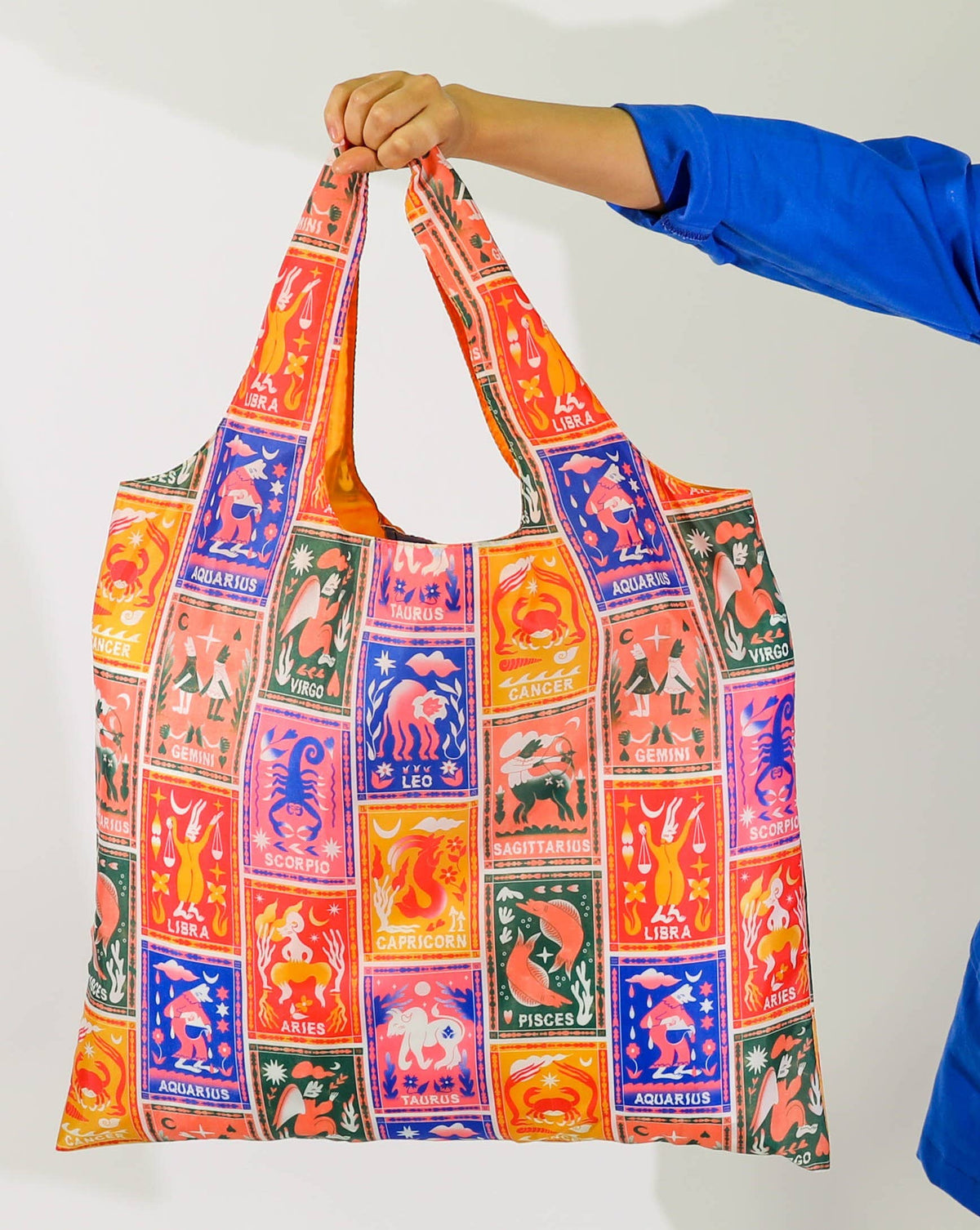 Yellow Owl Workshop Zodiac Art Sack by Steven Fritters - Eco-Friendly Reuse Tote