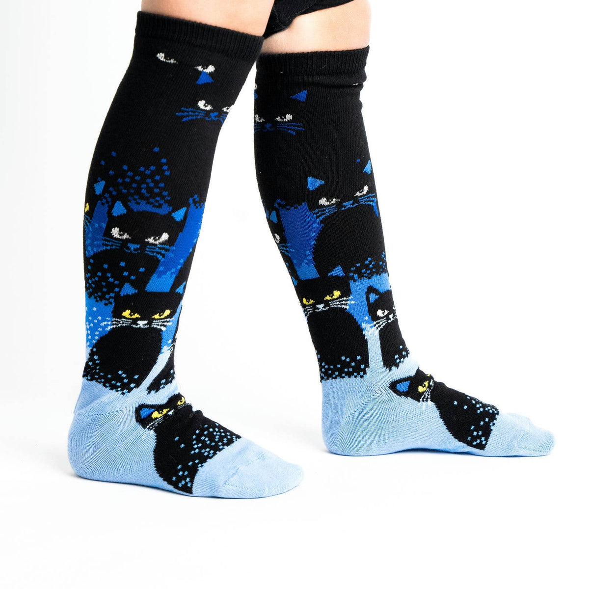 Sock it to Me/Youth Knee-High Sock: Cats In the Dark